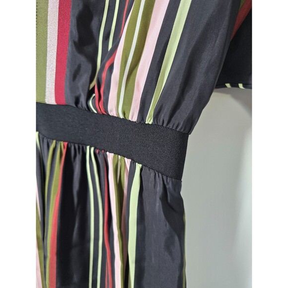 Ted Baker Safiiya Striped V-Neck Dress Fit & Flare TB 0 US 2 - Picture 7 of 10